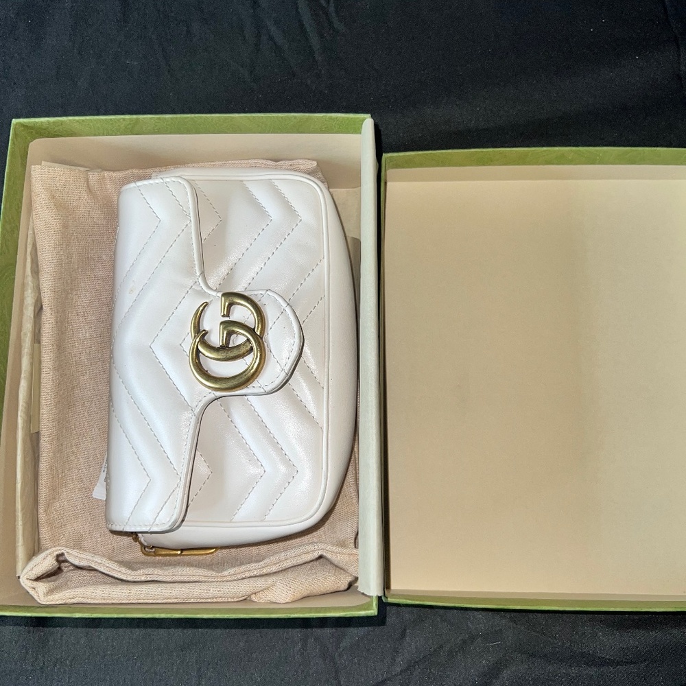 COPY - White Gucci Mormont Bag